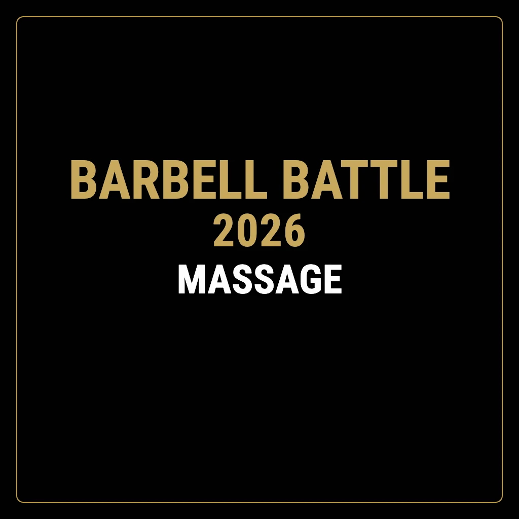 Massage beim Barbell Battle 2026